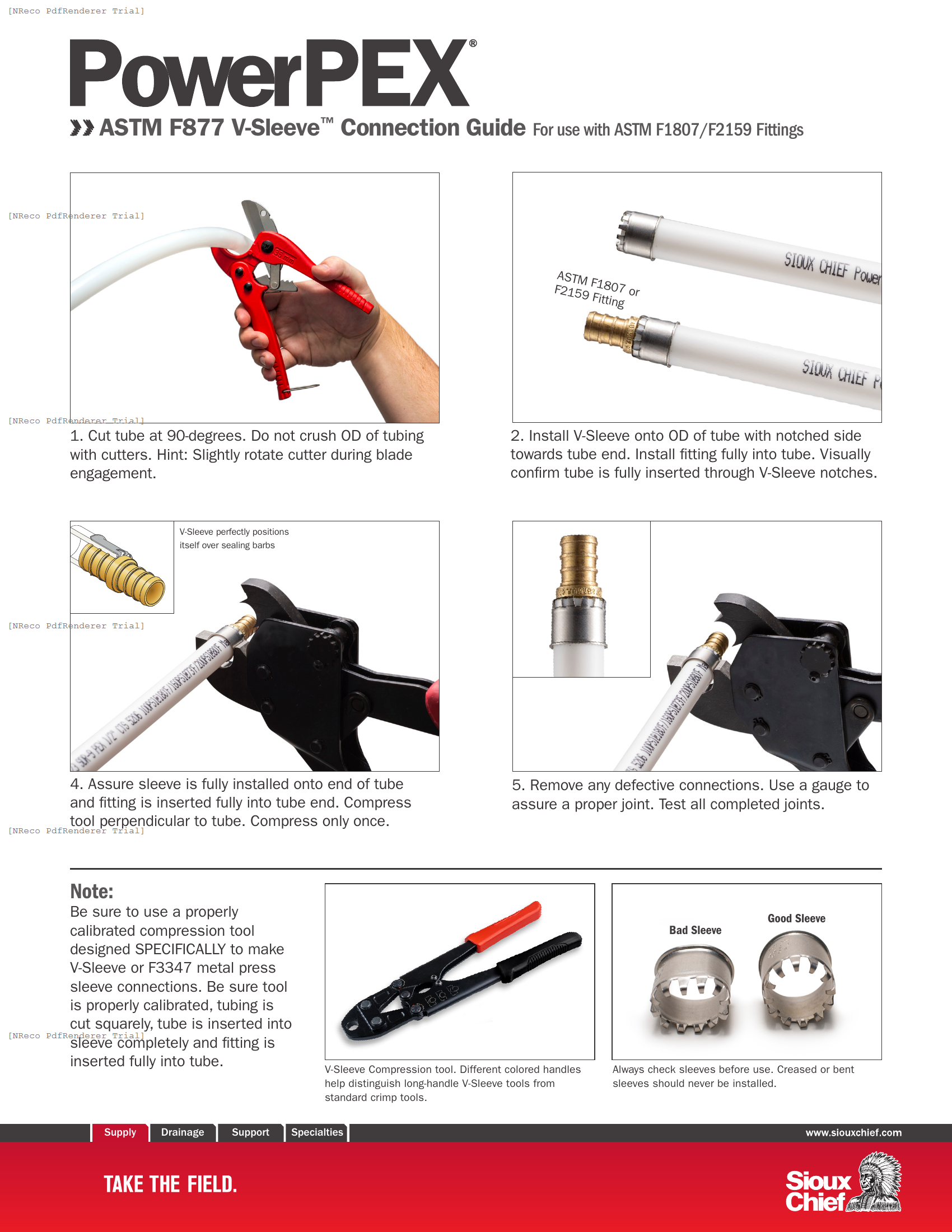 649TX SERIES - V-SLEEVE - INSTRUCTION SHEET.PDF Technical Document